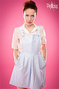 PVC School Girl Uniform Plastilicious Plastik Fetisch Kleidung